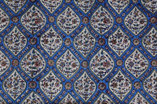 Hand printed Galamkar Isfahan Tablecloth - Image 4