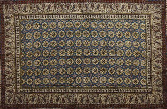 Hand printed Galamkar Isfahan Tablecloth - Image 3