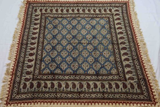 Hand printed Galamkar Isfahan Tablecloth - Image 3