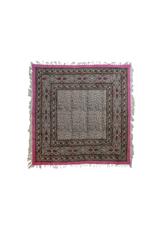 Hand printed Galamkar Isfahan Tablecloth