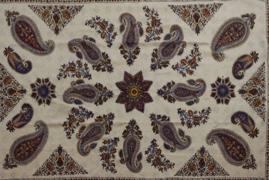 Hand printed Galamkar Isfahan Tablecloth - Image 3