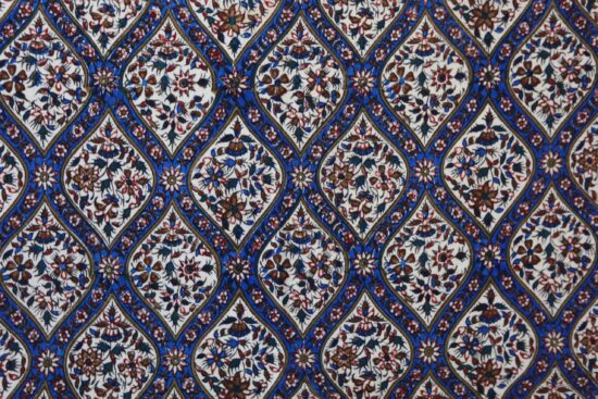 Hand printed Galamkar Isfahan Tablecloth - Image 3