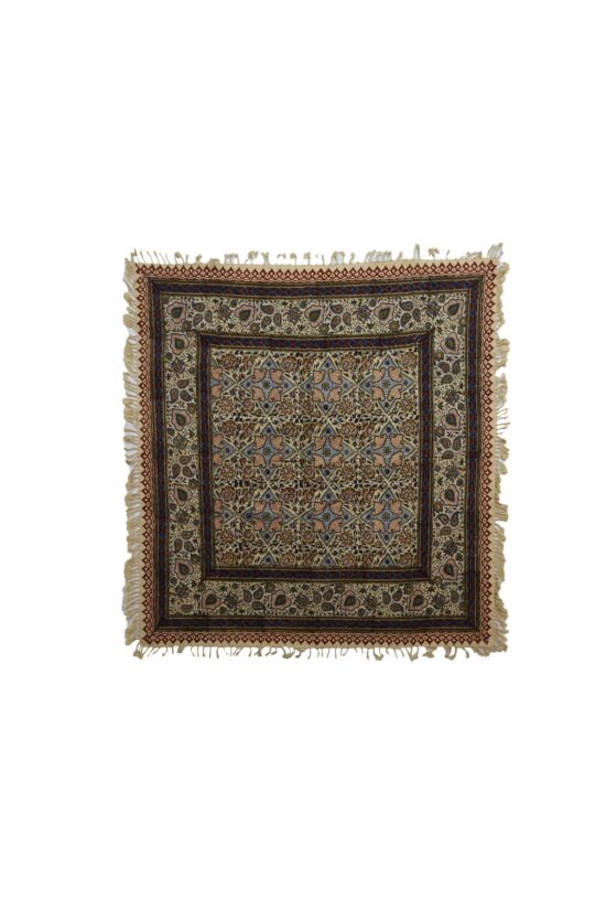 Hand printed Galamkar Isfahan Tablecloth