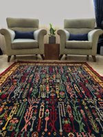 Persian carpet signed Reza Farhad - Bakhtiar - Image 3