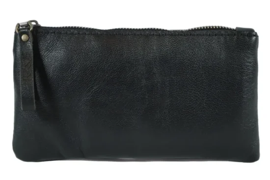 Hand-stitched Leather Cosmetic Bag - Image 6