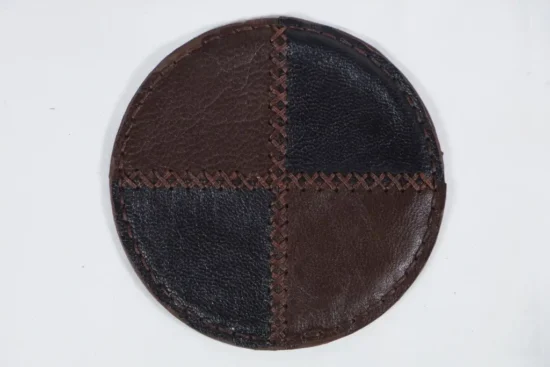 Hand-stitched Leather Coaster Set - Image 9