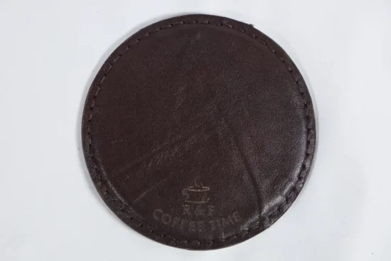 Hand-stitched Leather Coaster Set - Image 8