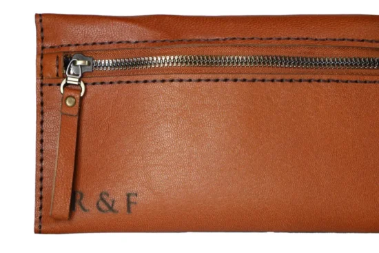 Hand-stitched Leather Cosmetic Bag-Sirin - Image 6