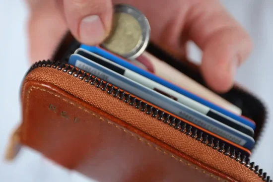 Hand-stitched Leather Card Wallet - Image 2